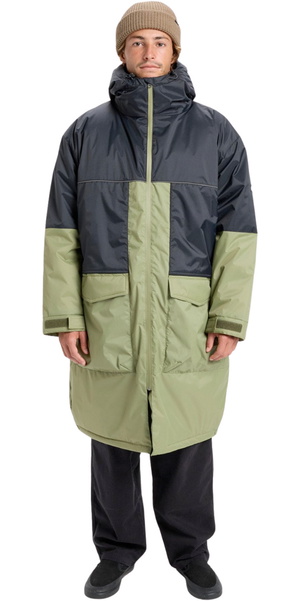 2026 Quiksilver Hombres Chaqueta Con Capucha Y Cremallera Completa Poncho EQYJK04188 - Loden Green
